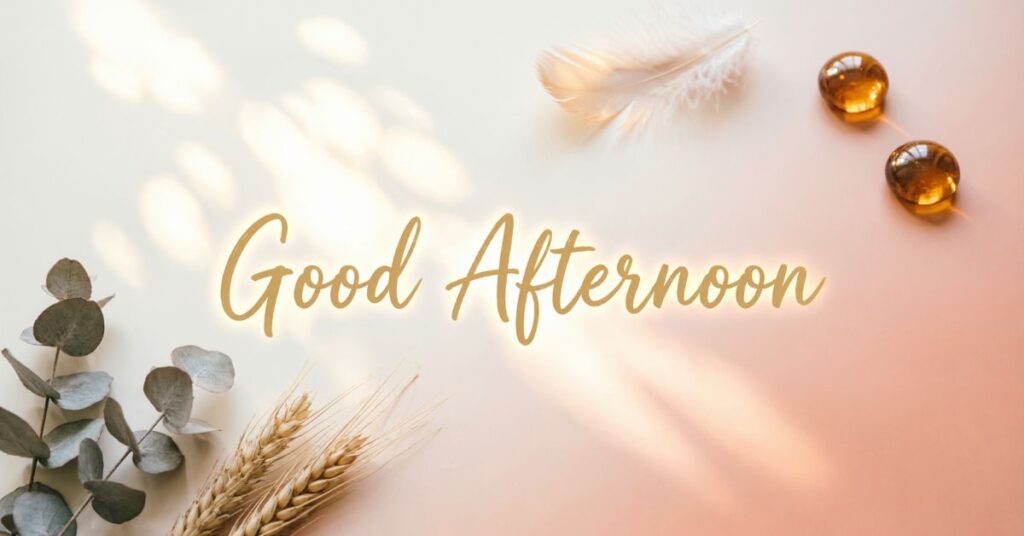 bless afternoon

