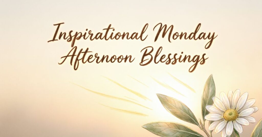 monday afternoon blessings