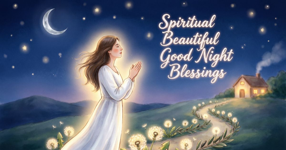 spiritual beautiful good night blessings