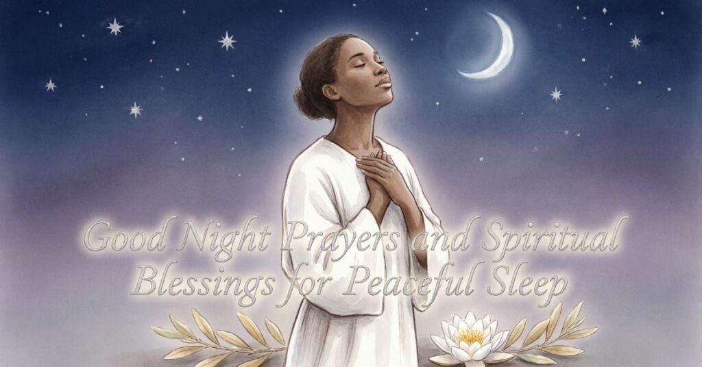 spiritual beautiful good night blessings
