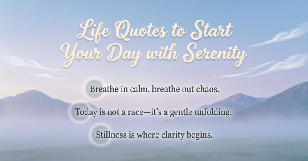 heartfelt deep meaningful good morning life quotes