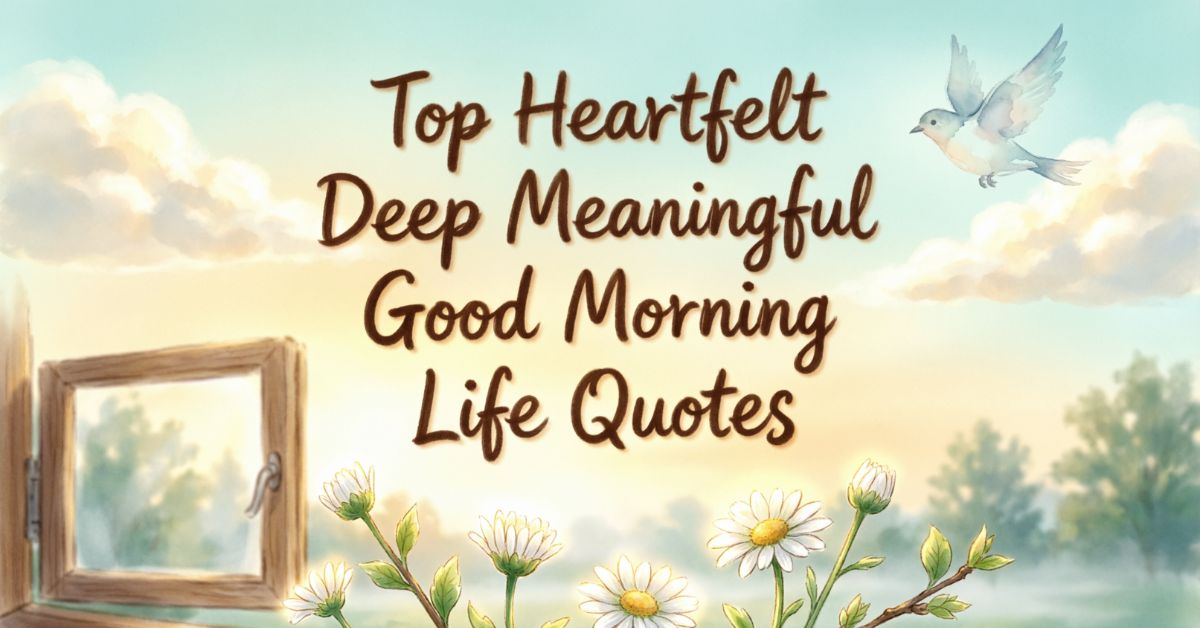 heartfelt deep meaningful good morning life quotes