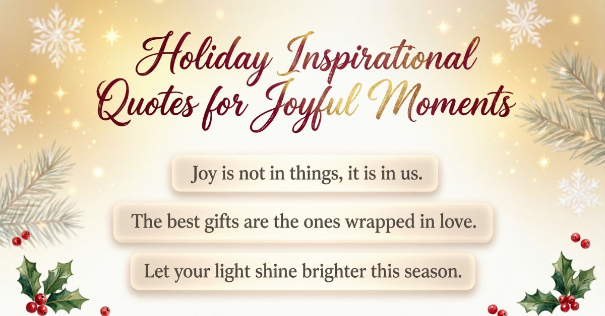 holiday inspirational quotes​