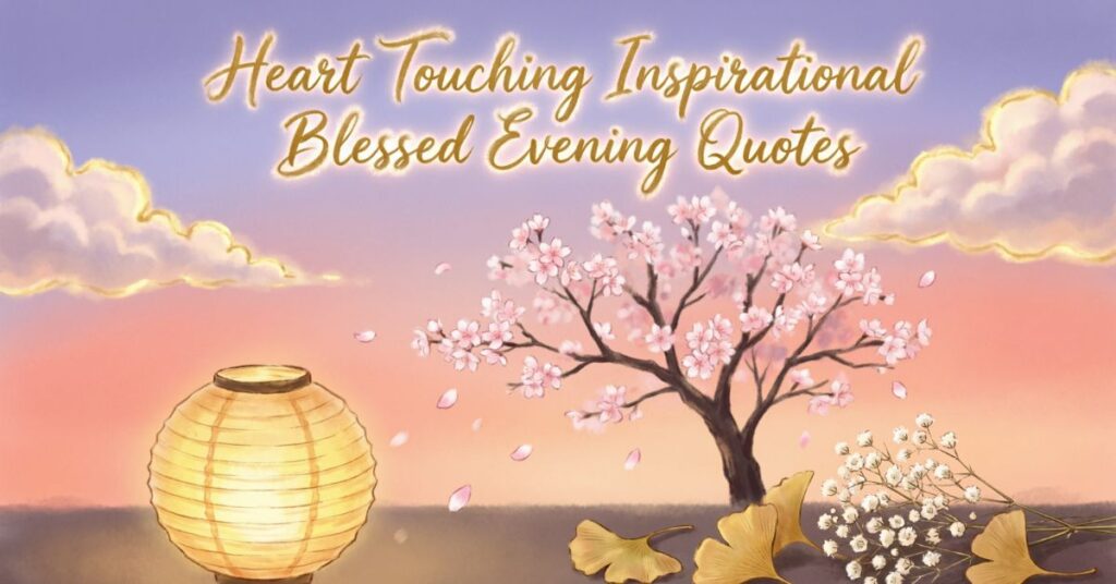 inspirational blessed evening quotes