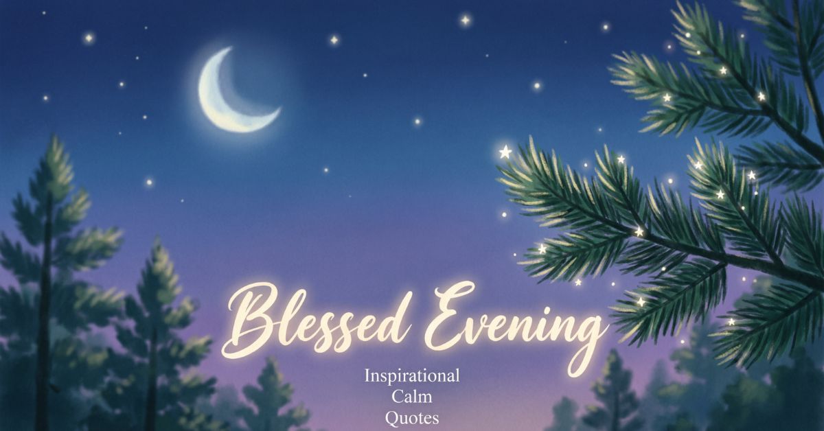 inspirational blessed evening quotes
