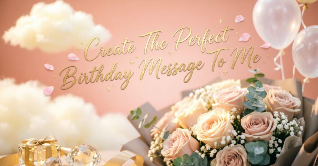 birthday message to me 