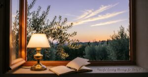 peaceful evening blessings