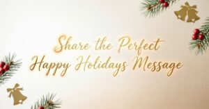 happy holidays message